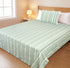 LA Strie Cotton Microfiber Bedsheet | 180 TC (Equivalent to 400 TC) | Woven, Colorfast & Quick Dry | Machine Washable