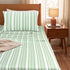LA Strie Cotton Microfiber Bedsheet | 180 TC (Equivalent to 400 TC) | Woven, Colorfast & Quick Dry | Machine Washable