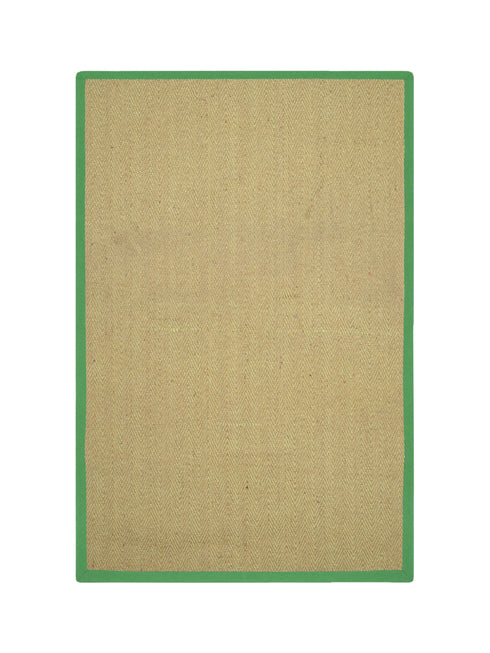 Chevron Jute & Cotton Woven Anti-Slip Strong Border Rug