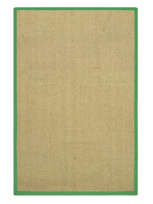 Chevron Jute & Cotton Woven Anti-Slip Strong Border Rug