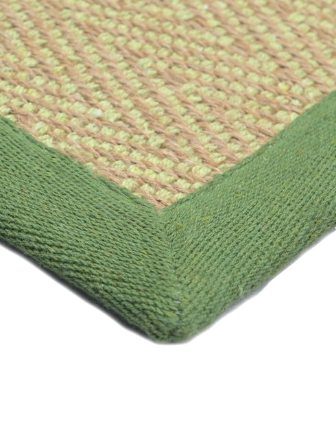 Chevron Jute & Cotton Woven Anti-Slip Strong Border Rug