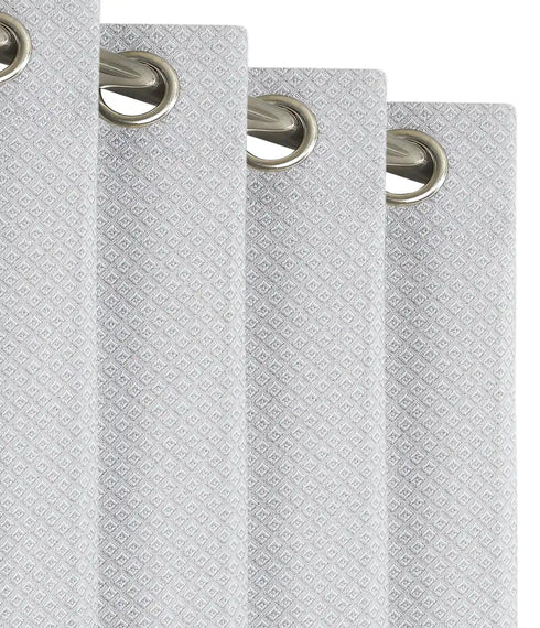 D Mond Pattern Cotton Curtain | Breathable Woven Yarn | Home Living Room Lobby Bedroom|