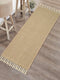 HUGLI - Cotton Woven Strong Anti-Slip Runner with fringe