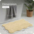Soft Microfiber Anti-Skid Bath Mat Combo
