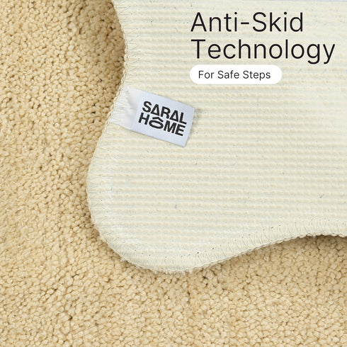 Soft Microfiber Anti-Skid Bath Mat Combo