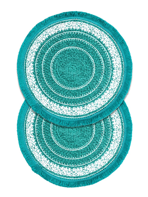ISAR Table Place Mat Set of 2 | Durable Weave for Dining & Decor