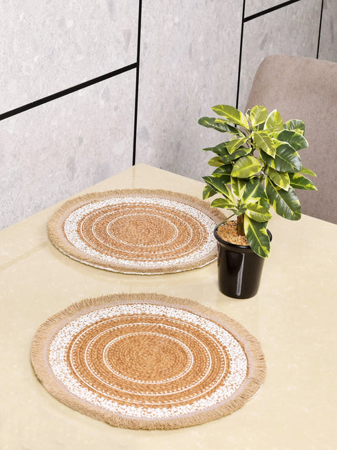 ISAR Table Place Mat Set of 2 | Durable Weave for Dining & Decor
