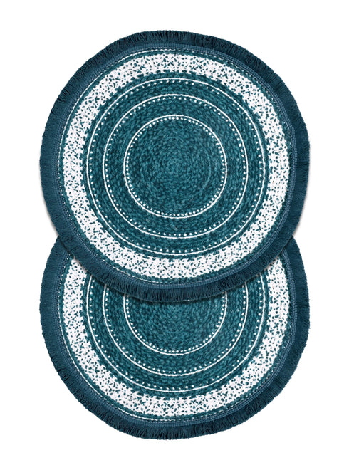 ISAR Table Place Mat Set of 2 | Durable Weave for Dining & Decor