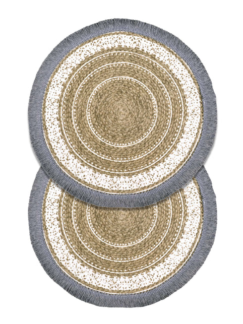 ISAR Table Place Mat Set of 2 | Durable Weave for Dining & Decor