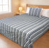 LA Strie Cotton Microfiber Bedsheet | 180 TC (Equivalent to 400 TC) | Woven, Colorfast & Quick Dry | Machine Washable