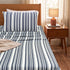 LA Strie Cotton Microfiber Bedsheet | 180 TC (Equivalent to 400 TC) | Woven, Colorfast & Quick Dry | Machine Washable