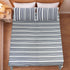LA Strie Cotton Microfiber Bedsheet | 180 TC (Equivalent to 400 TC) | Woven, Colorfast & Quick Dry | Machine Washable