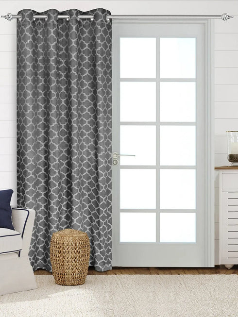 Teal cotton blackout curtains