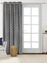 Teal cotton blackout curtains