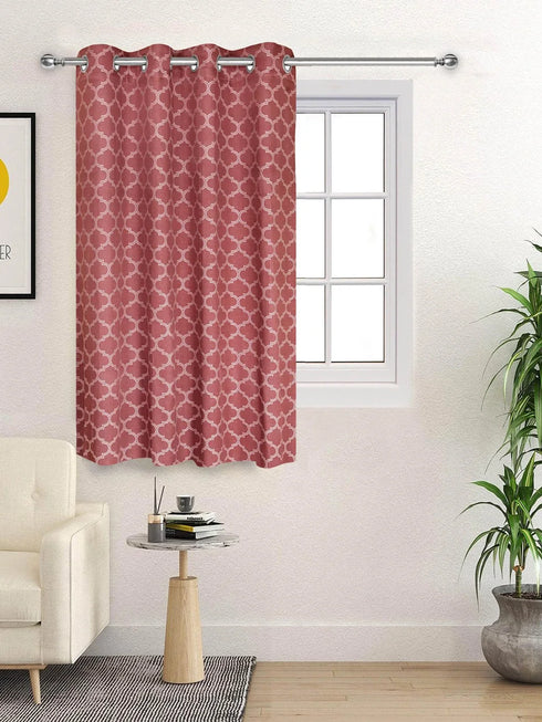 Teal unique design blackout curtains