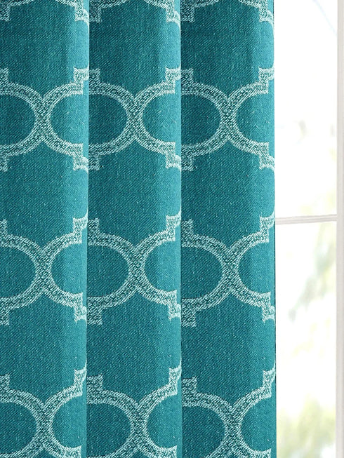 Grey unique design curtains