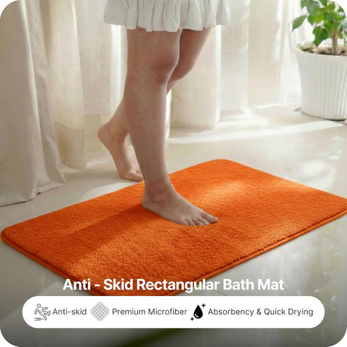 SOLID Soft Anti-Slip Bathmat | Simple Design with Quick Dry Texture