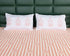 SOMA Cotton Rich Bedsheet | Floral & Stripe Woven Bed Sheet | 180 TC (Weight= 400 TC) | Soft & Comfortable Bedsheet for Bedroom