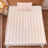 LA Strie Cotton Microfiber Bedsheet | 180 TC (Equivalent to 400 TC) | Woven, Colorfast & Quick Dry | Machine Washable