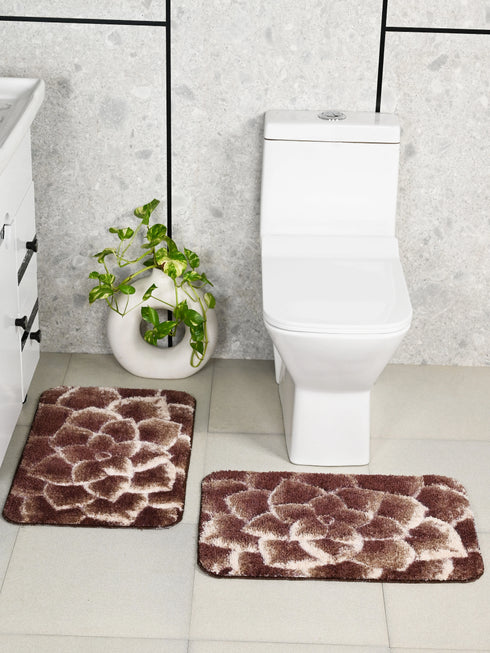 Petal Soft Anti Slip Bathmat - Bath Set (2 Pc)