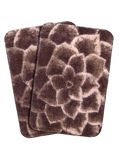 Petal Soft Anti Slip Bathmat - Bath Set (2 Pc)