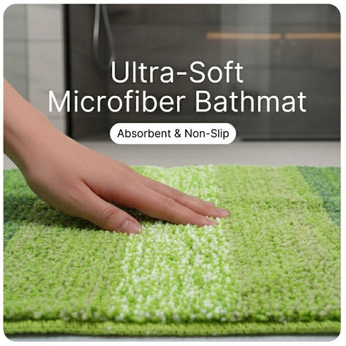 SOFT Microfiber Anti-Slip Bathmat | Comfortable & Washable