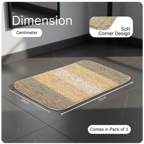 SOFT Microfiber Anti-Slip Bathmat | Comfortable & Washable