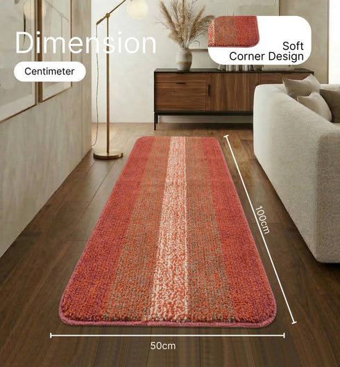 Microfiber Antiskid Runner | Soft Texture with Non-Slip Backing