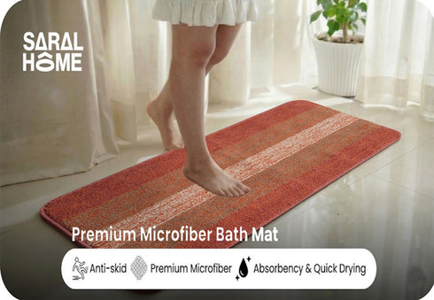 Microfiber Antiskid Runner | Soft Texture with Non-Slip Backing