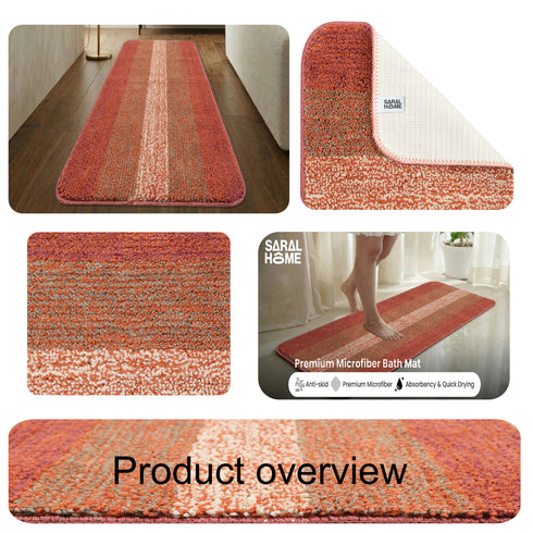Microfiber Antiskid Runner | Soft Texture with Non-Slip Backing