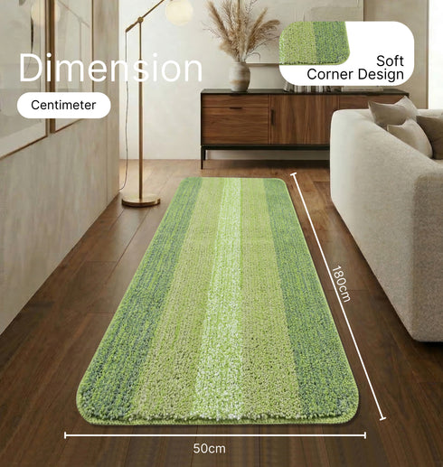 Microfiber Antiskid Runner | Soft Texture with Non-Slip Backing