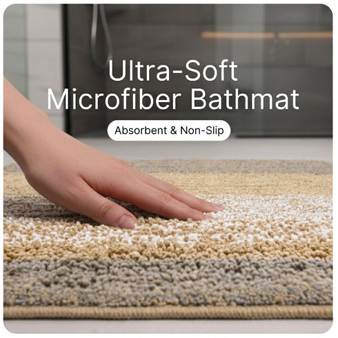 Microfiber Antiskid Runner | Soft Texture with Non-Slip Backing