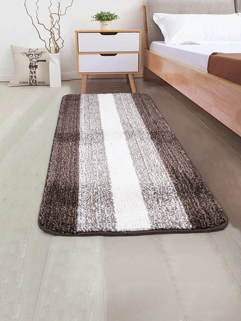 STRIPE Soft Microfiber Anti Slip Carpet & Runner