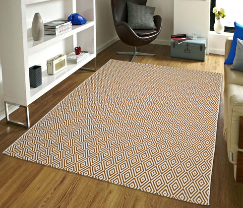 Diamond Cotton Printed Rug