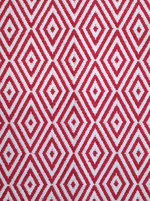 Diamond Cotton Printed Rug