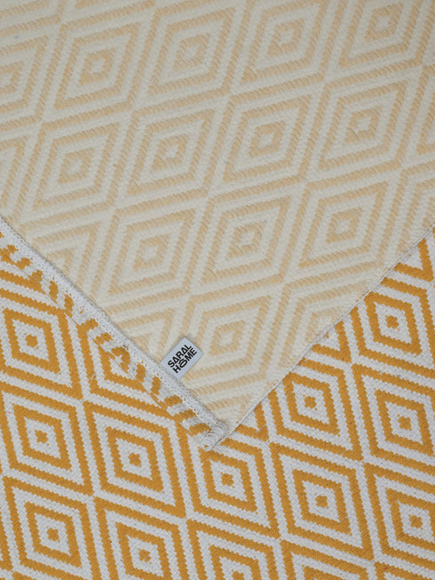 Diamond Cotton Printed Rug