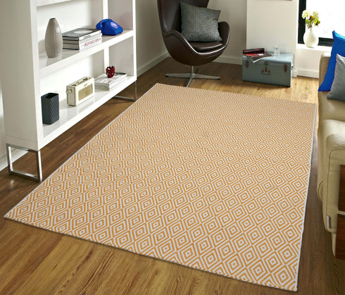 Diamond Cotton Printed Rug