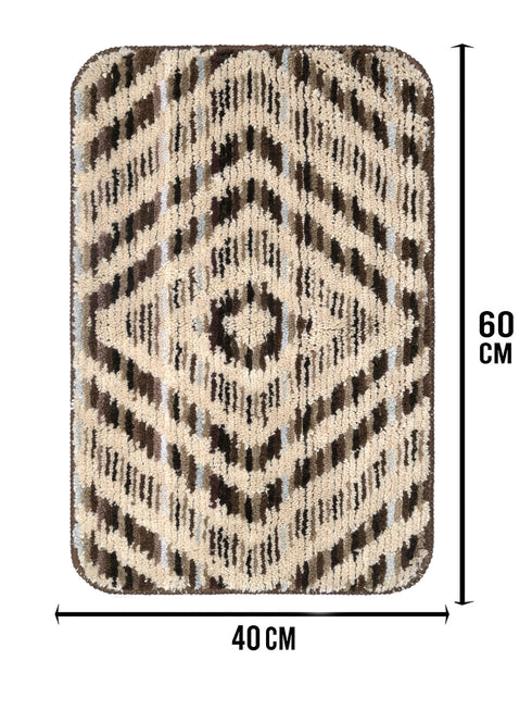 TIM TIM Microfiber Anti-Skid Bath Mats | Soft Water Absorbing Mat | Combo Pack of 2 40x60 CM