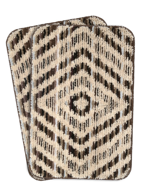 TIM TIM Microfiber Anti-Skid Bath Mats | Soft Water Absorbing Mat | Combo Pack of 2 40x60 CM