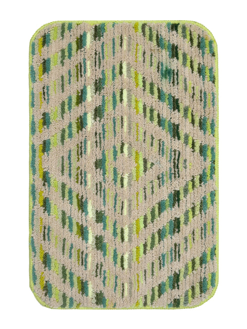 Microfiber Bath Mat & Jute Door Mat Combo Pack of 2Pc | Anti-Skid | Quick Drying | Soft Water Absorbent | Diamond & Floral Pattern