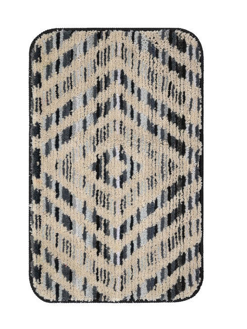 Microfiber Bath Mat & Jute Door Mat Combo Pack of 2Pc | Anti-Skid | Quick Drying | Soft Water Absorbent | Diamond & Floral Pattern