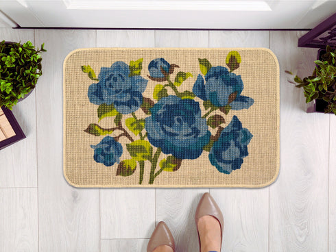 ROSELLA Jute Doormat with Anti-Skid Door Mats | Eco Friendly | Durable | Floor Mat Combo Pack of 2 Pcs 40x60 CM