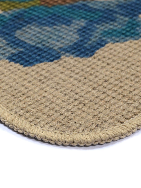 ROSELLA Jute Doormat with Anti-Skid Door Mats | Eco Friendly | Durable | Floor Mat Combo Pack of 2 Pcs 40x60 CM