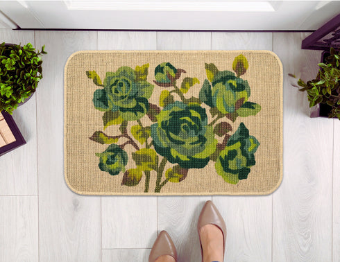 ROSELLA Jute Doormat with Anti-Skid Door Mats | Eco Friendly | Durable | Floor Mat Combo Pack of 2 Pcs 40x60 CM