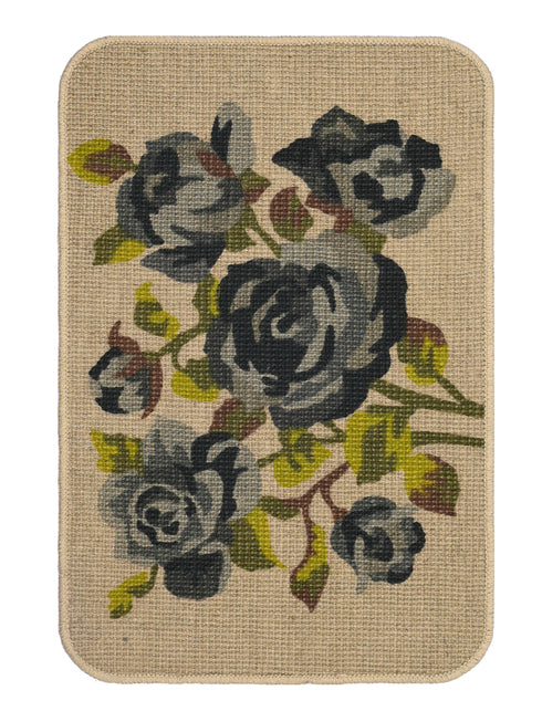 Microfiber Bath Mat & Jute Door Mat Combo Pack of 2Pc | Anti-Skid | Quick Drying | Soft Water Absorbent | Diamond & Floral Pattern