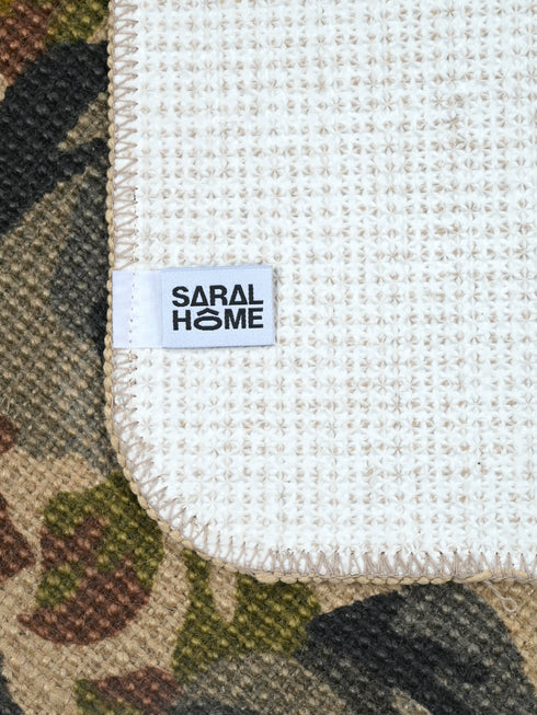 ROSELLA Jute Doormat with Anti-Skid Door Mats | Eco Friendly | Durable | Floor Mat Combo Pack of 2 Pcs 40x60 CM