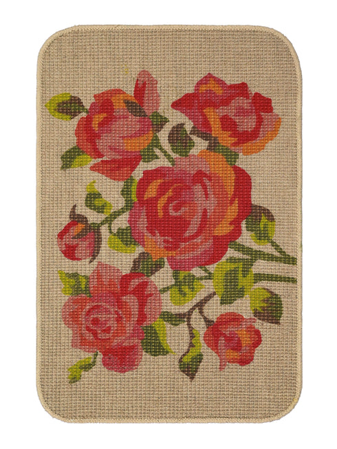 ROSELLA Jute Doormat with Anti-Skid Door Mats | Eco Friendly | Durable | Floor Mat Combo Pack of 2 Pcs 40x60 CM