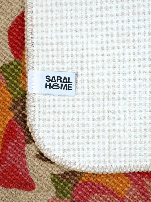 ROSELLA Jute Doormat with Anti-Skid Door Mats | Eco Friendly | Durable | Floor Mat Combo Pack of 2 Pcs 40x60 CM