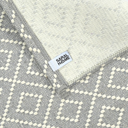 Cotton Floor Mat|Anti Skid Mats | Medium Weight Washable Quick Drying Multi Purpose Doormat | Bedroom, Outdoor