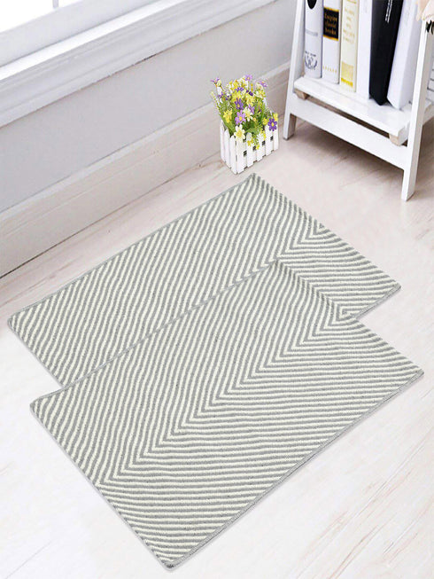 Cotton Floor Mat|Anti Skid Mats | Medium Weight Washable Quick Drying Multi Purpose Doormat | Bedroom, Outdoor